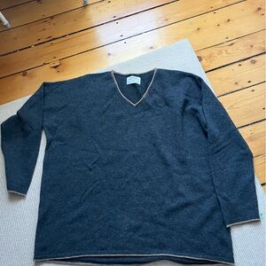 REI Cooperative men’s 100% wool gray sweater